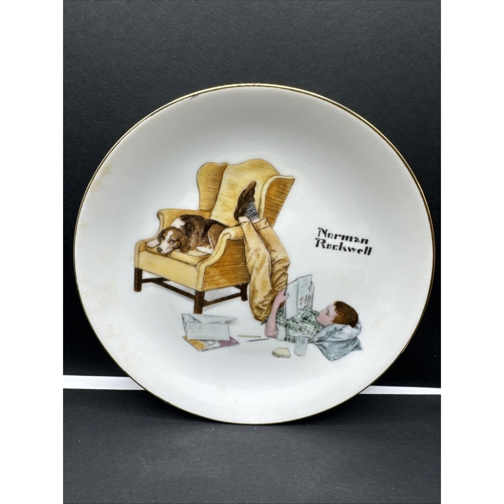 Norman Rockwell‎ "The Student" Plate Collectors Edition Limited Series New